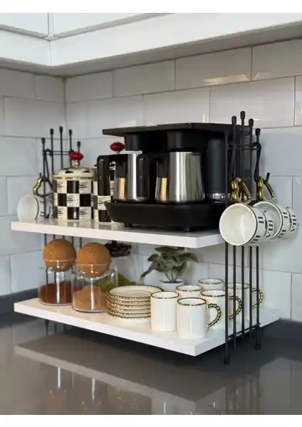 Guhef Kahve Makinesi Rafı: Modern ve Şık Mutfak Dekorasyonunda Pratik Çözüm