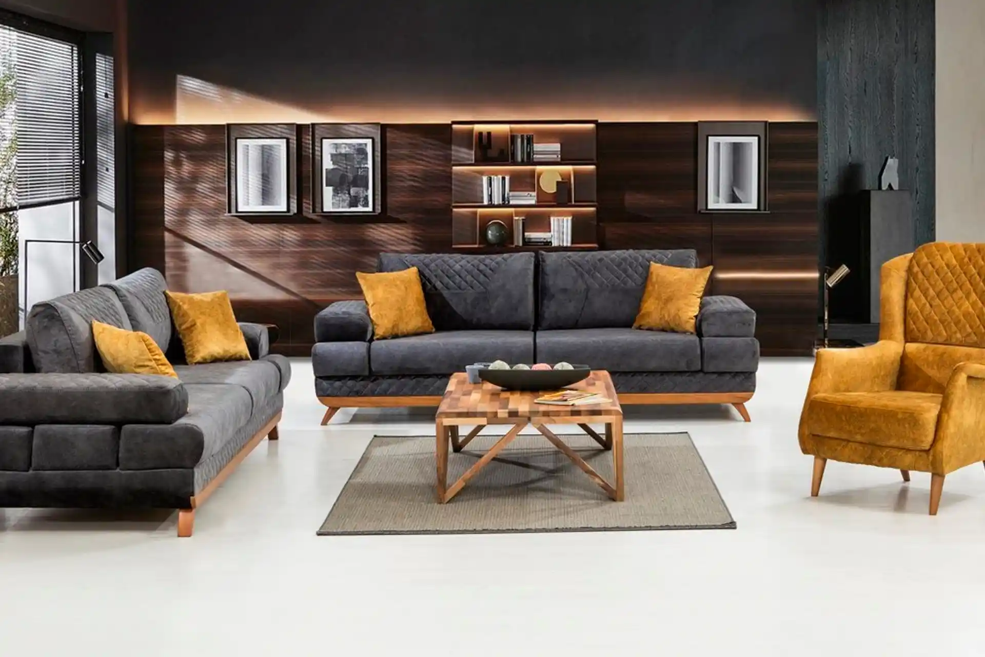 Hardal Gri Koltuk Takımı ile Modern ve Şık Dekorasyon Önerileri