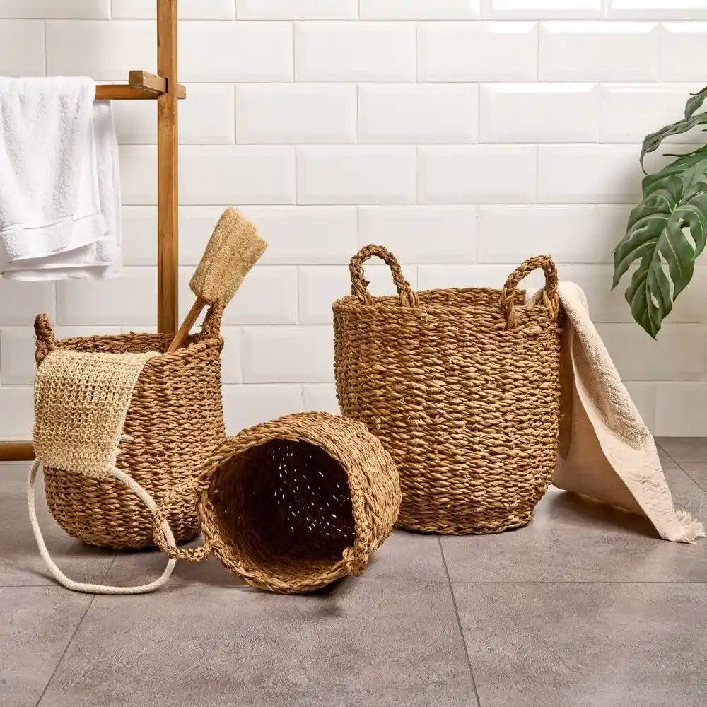 Hasır Büyük Sepetlerle Dekorasyonunuzu Şıklık ve Fonksiyonellik ile Tamamlayın