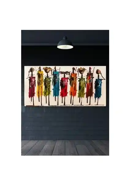 Hediyeler Kapında 60x120 Totemler Duvar Kanvas Tablo ile Modern Dekorasyon