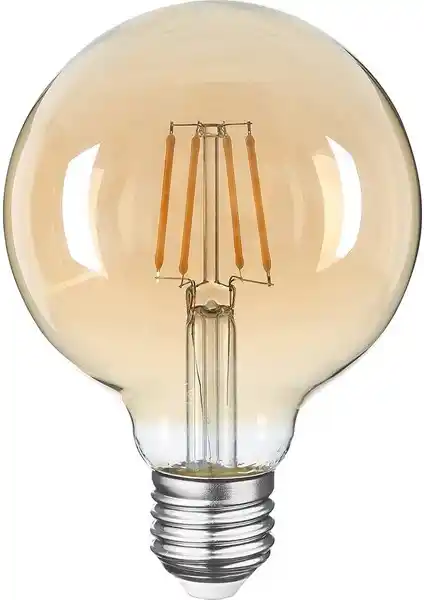 Heka E27 LED Filamanlı Rustik Ampul 8W Bal Cam 2500K Gün Işığı Modern Aydınlatma