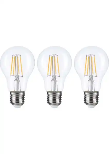 Heka LED Rustik Ampul E27 6W 3000K Gün Işığı - Estetik ve Enerji Verimli Aydınlatma Çözümü