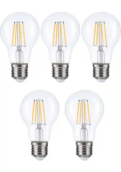 Heka LED Rustik Ampul E27 6W 3000K Gün Işığı Modern ve Estetik Aydınlatma Çözümü