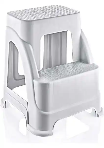 Hobby Life Merdivo Büyük Boy 2 Basamaklı Merdiven Tabure Beyaz – Dayanıklı ve Kullanışlı Tasarım