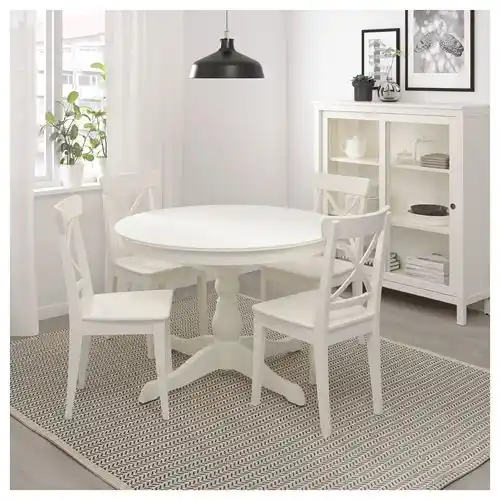 İkea Ingatorp Yuvarlak Masa ile Modern ve Şık Dekorasyon Çözümleri