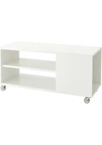 İkea Vihals Tekerlekli Beyaz Orta Sehpa: Fonksiyonel ve Şık Modern Mobilya Çözümü