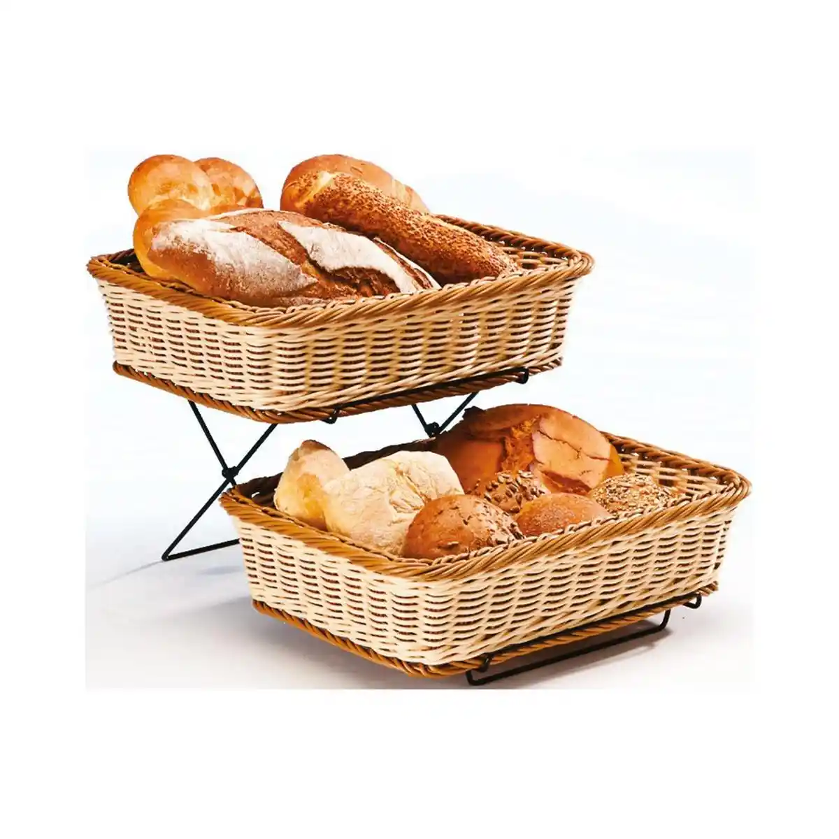 İki Katlı Hasır Sepetlerle Dekorasyonunuzu Yenileyin ve Pratiklik Katın