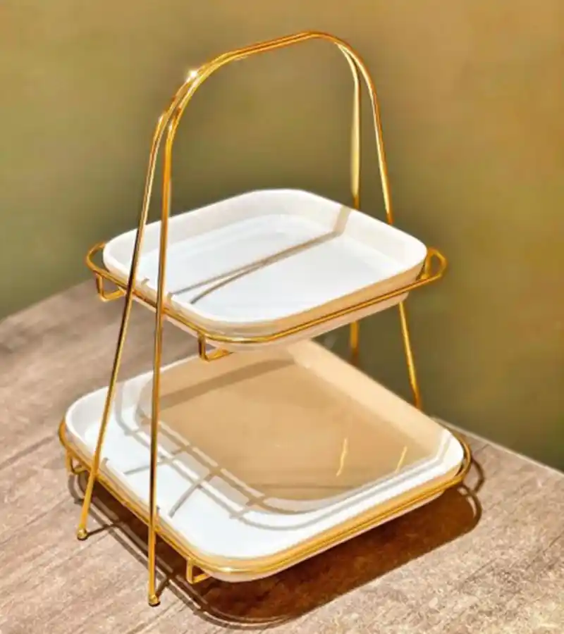 İki Katlı Sunumluklar ile Dekorasyonunuza Şıklık ve Pratiklik Katın