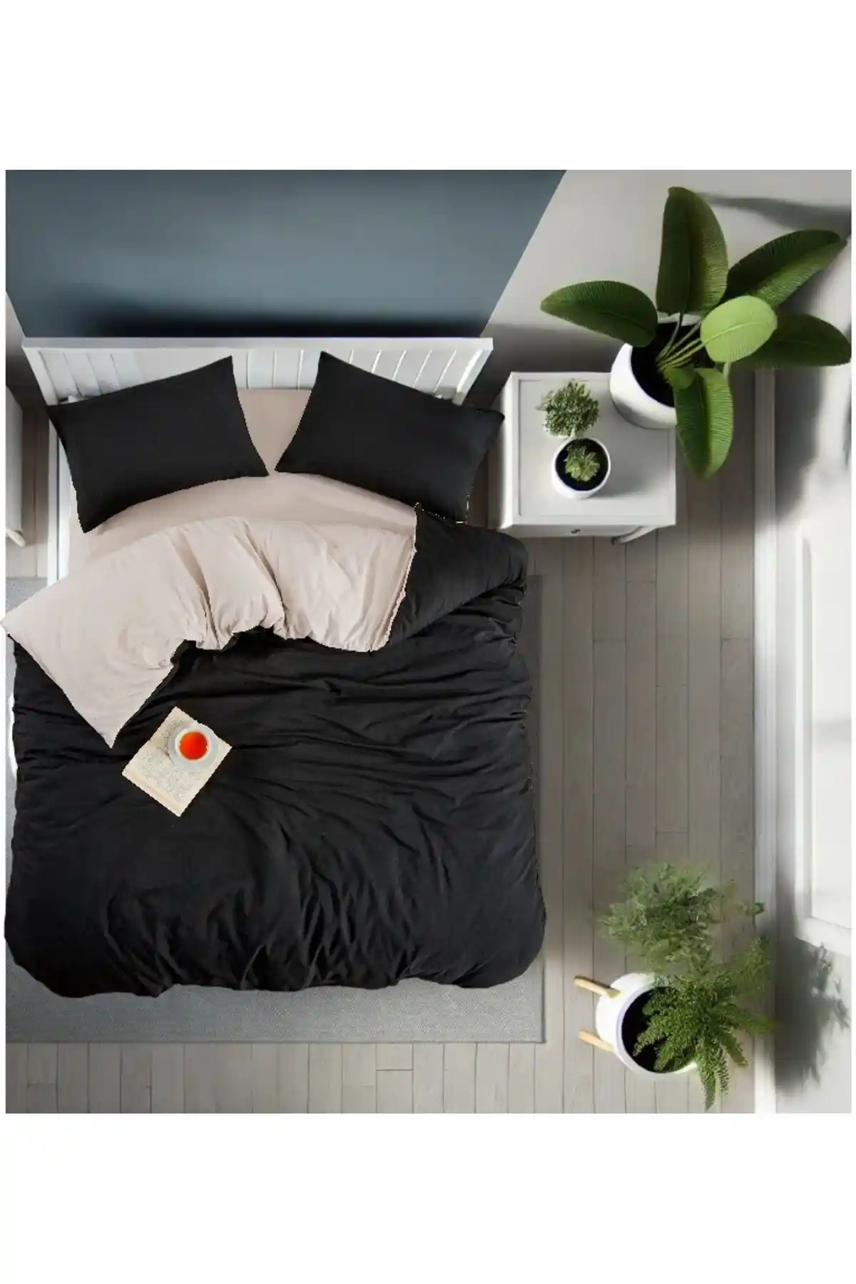 İki Renkli Nevresim Takımlarıyla Modern ve Şık Yatak Odası Dekorasyonu Rehberi