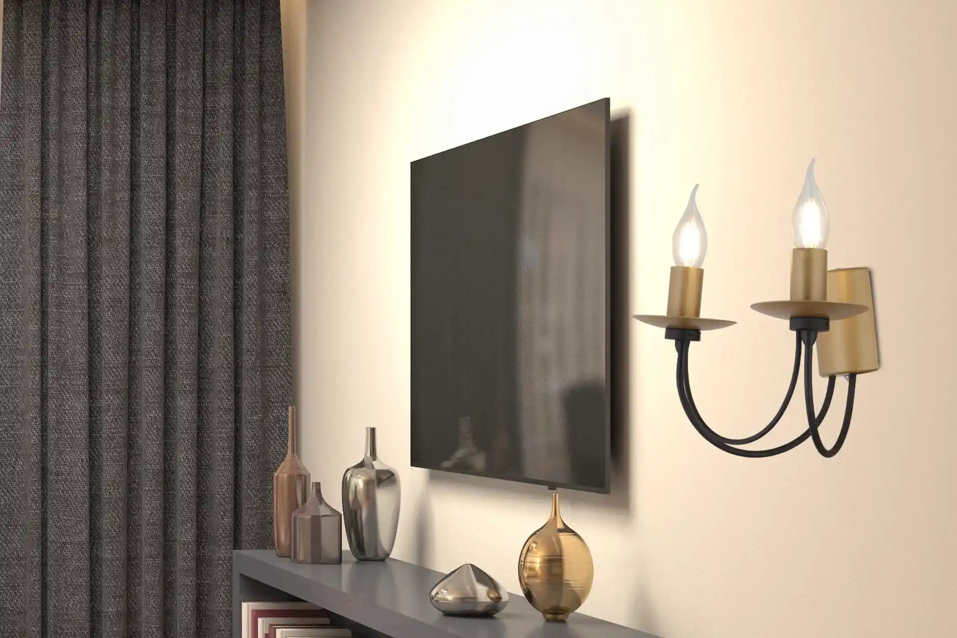 İkili aplikler ile modern ve şık dekorasyon için etkili aydınlatma çözümleri