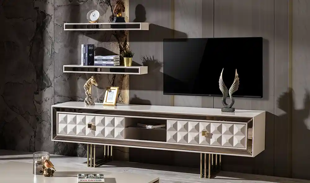 İpek Mobilya TV Ünitesi ile Modern ve Şık Dekorasyon Çözümleri