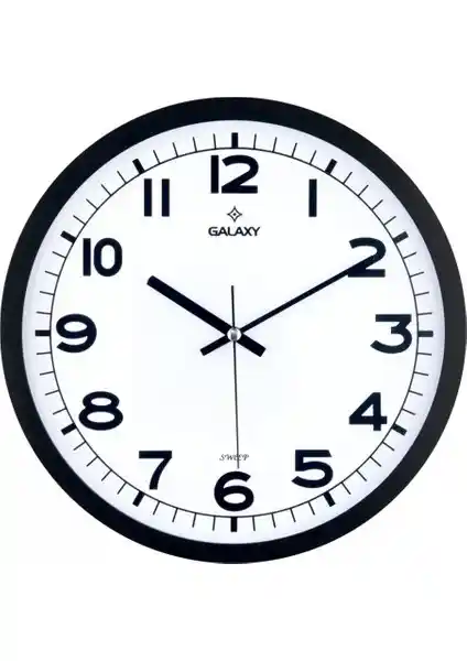 İş Saat Sessiz Akar Mekanizma Ofis Duvar Saati Modern ve Dayanıklı Tasarım