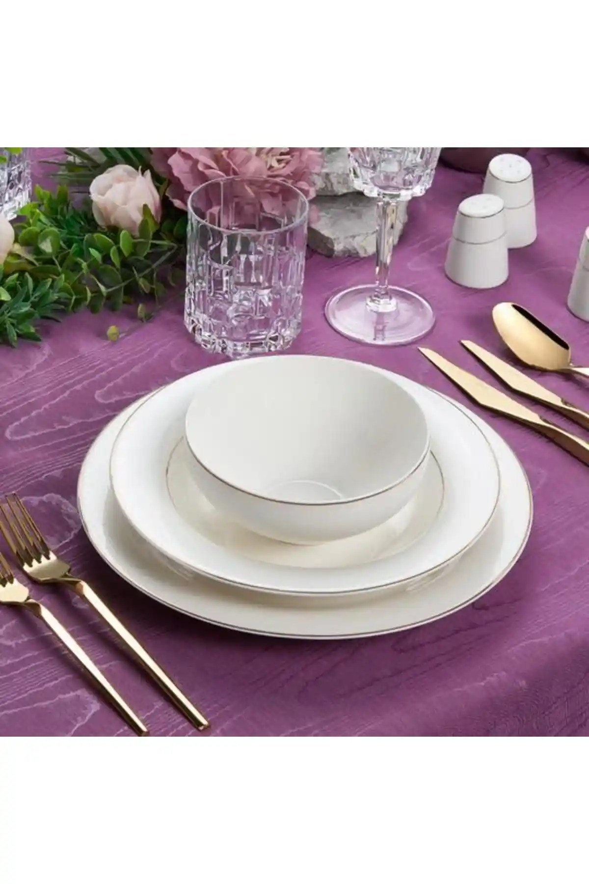 Jumbo Nora 12 Kişilik 60 Parça Yemek Takımı Modern ve Dayanıklı Tasarımıyla Öne Çıkar