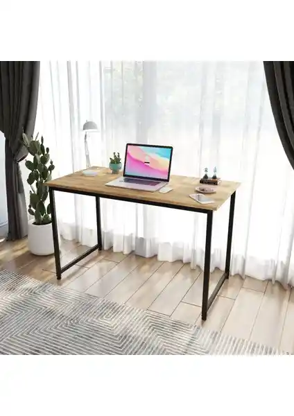Just Home Atlantik Çam Çalışma Masası 120 cm Modern ve Dayanıklı Tasarım