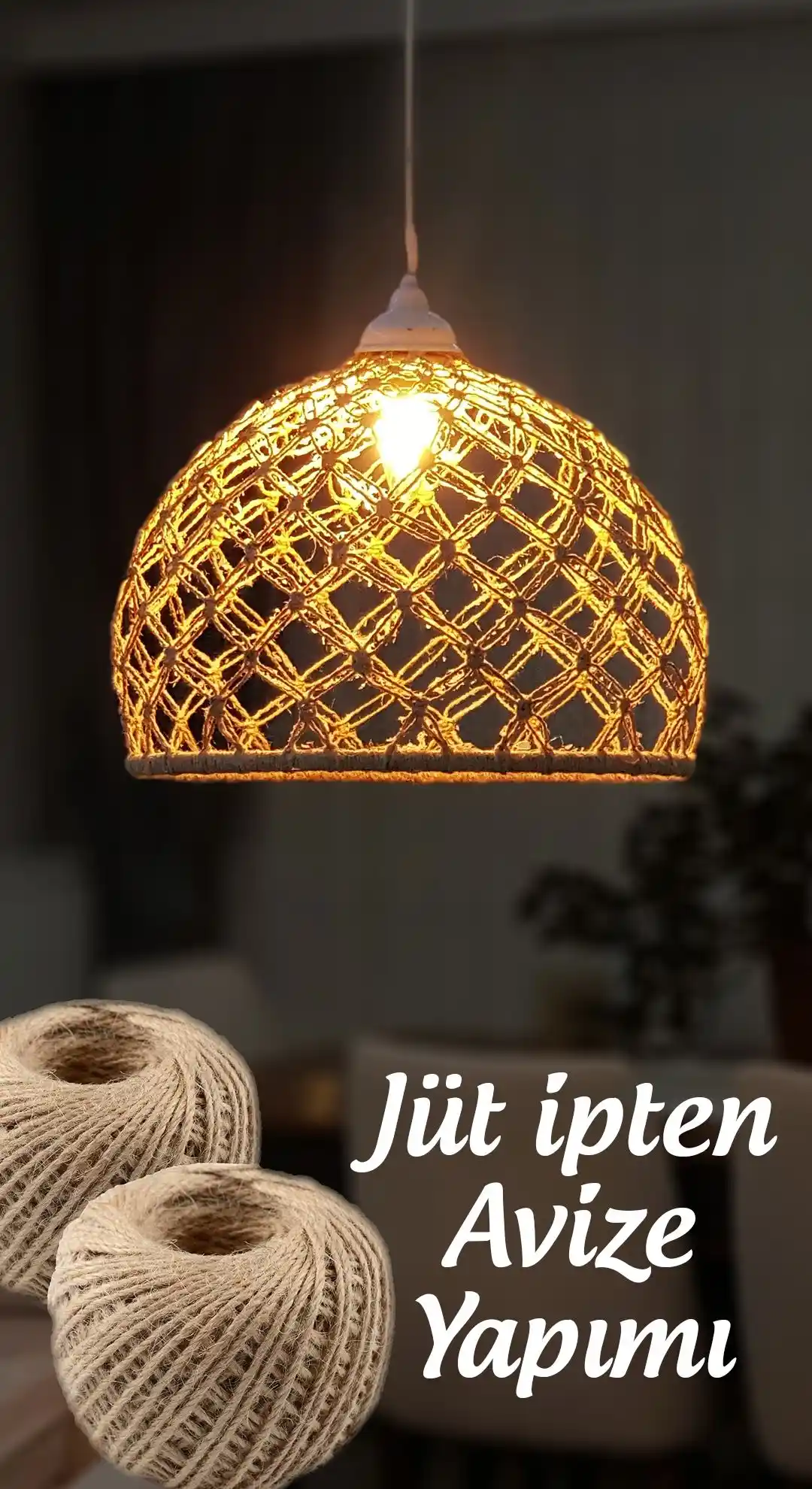 Jüt İp Avize ile Dekorasyonunuzu Yeniden Şekillendirin ve Doğal Hava Katın