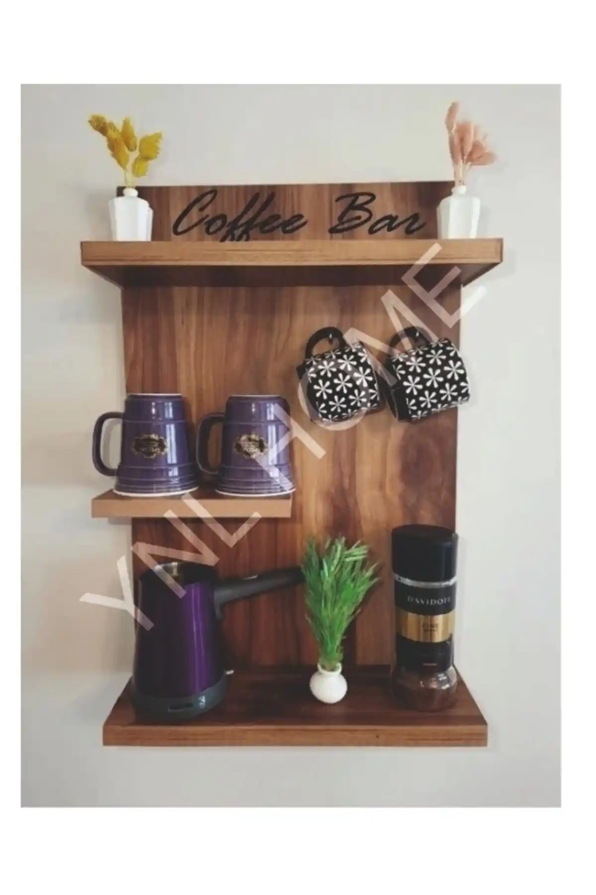 Kahve Köşesi İçin Modern ve Fonksiyonel Duvar Rafı Seçenekleri