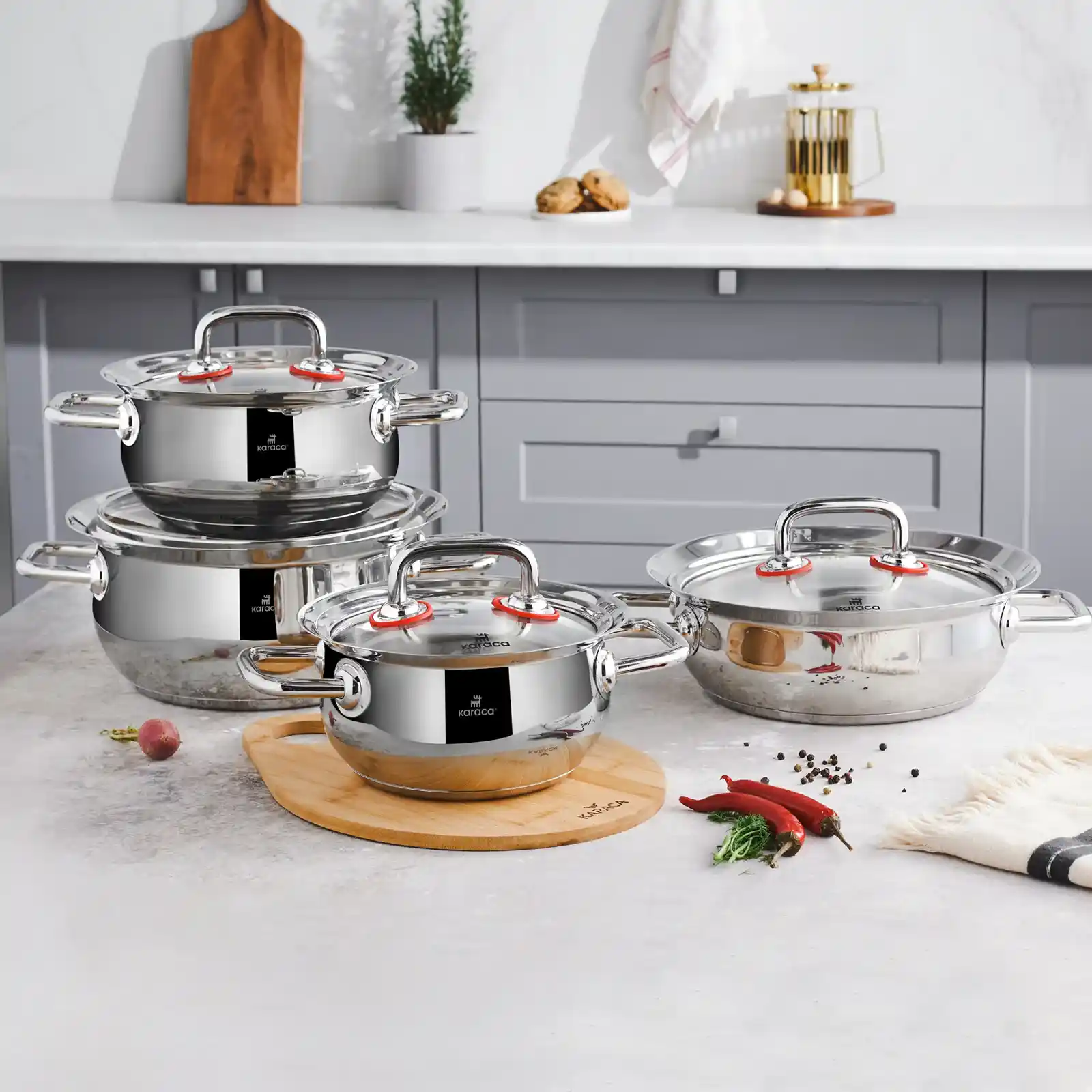 Karaca Balkabağı Tencere Seti ile Mutfakta Sıcak ve Şık Dekorasyon Çözümleri