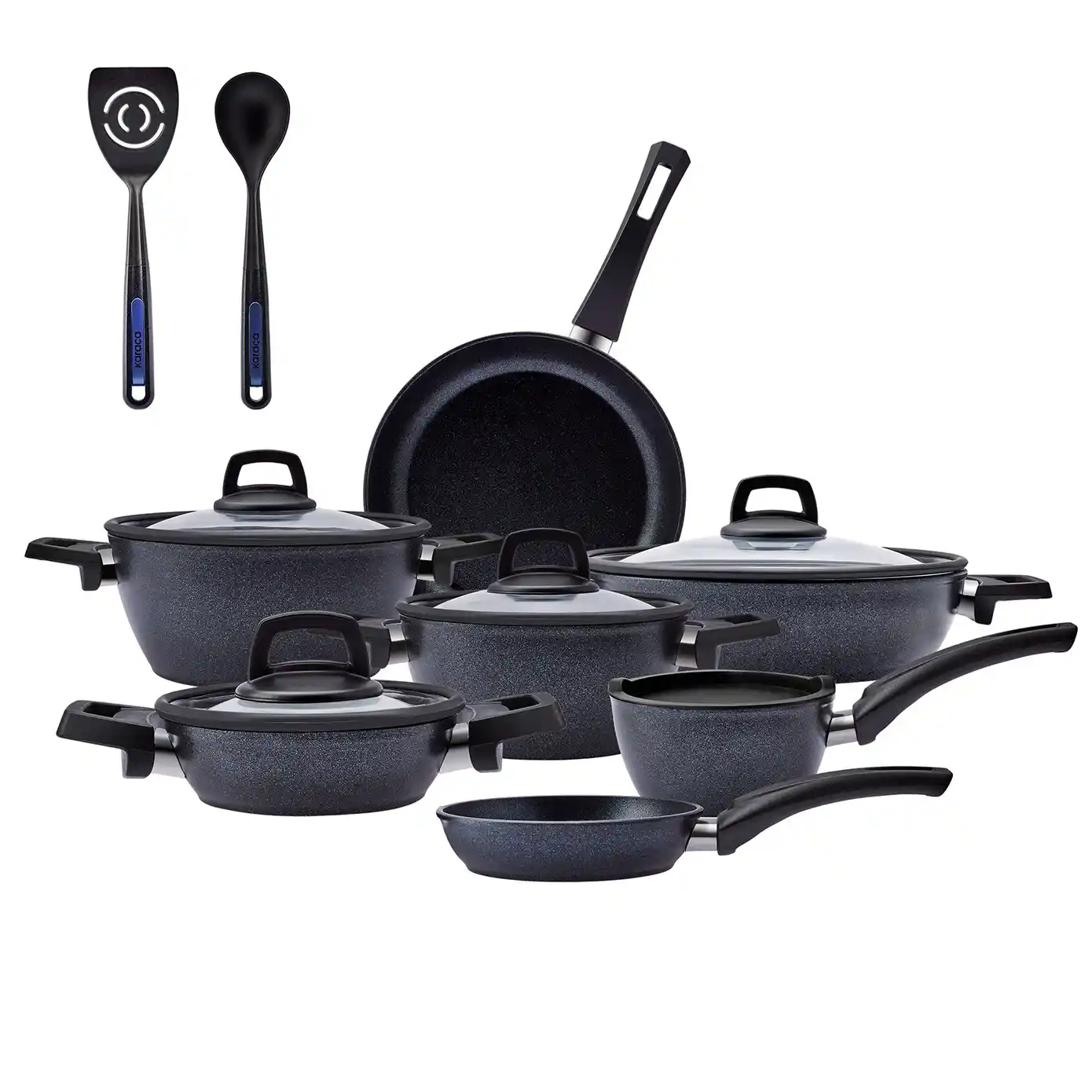 Karaca Biodiamond 14 Parça Tencere Seti ile Modern ve Şık Mutfak Dekorasyonu