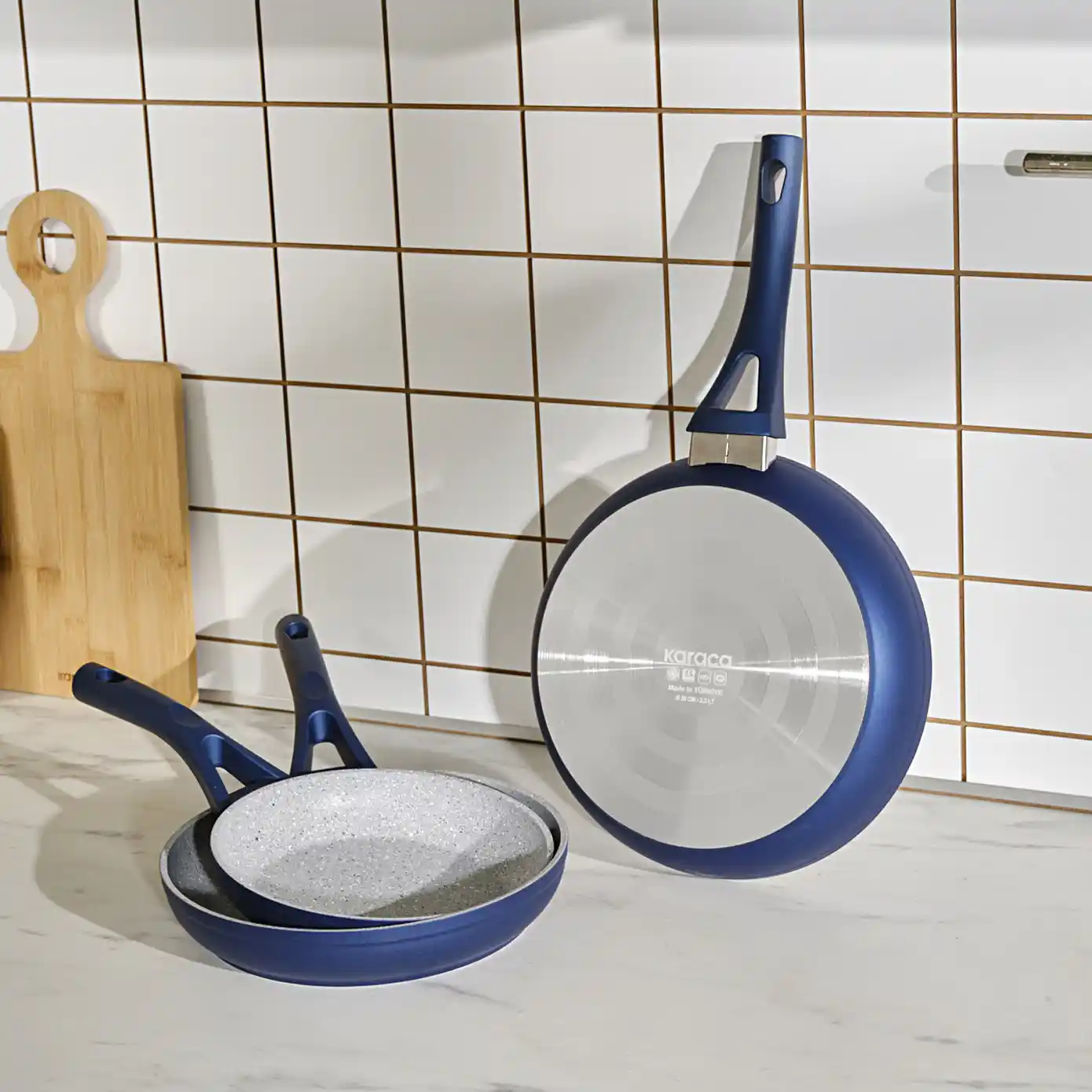 Karaca Biogranit Berra 3'lü Tava Seti: Sağlıklı, Dayanıklı ve Estetik Mutfak Gereçleri