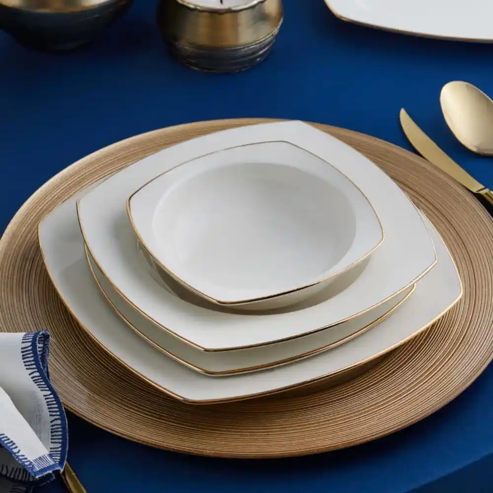 Karaca Chiara Fine Cream 60 Parça 12 Kişilik Porselen Yemek Takımı ile Şık Sofralar