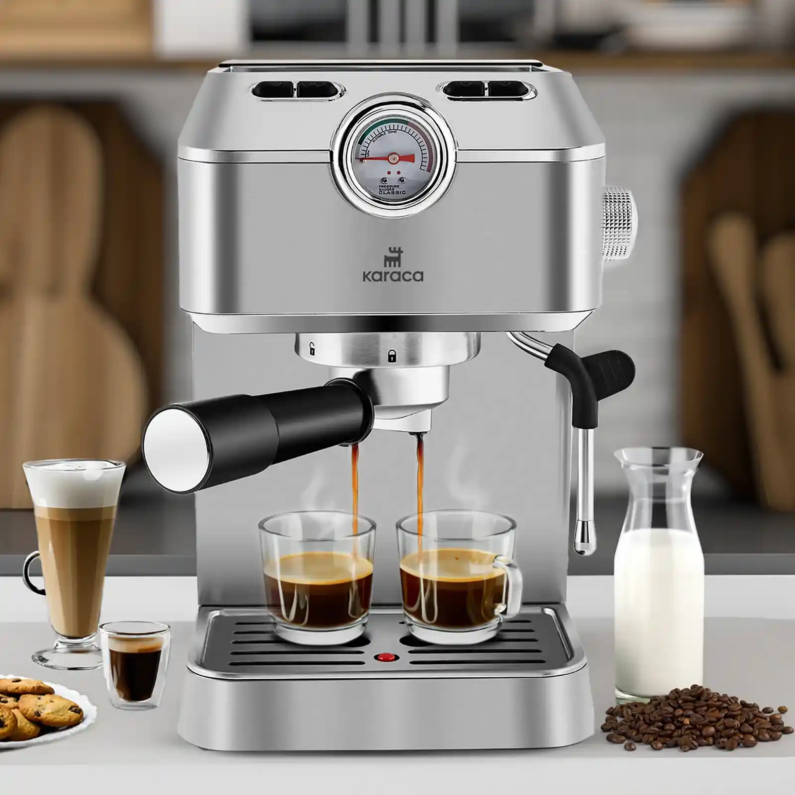 Karaca Espresso Makinesi ile Modern ve Şık Ev Dekorasyonunda Zarif Dokunuşlar