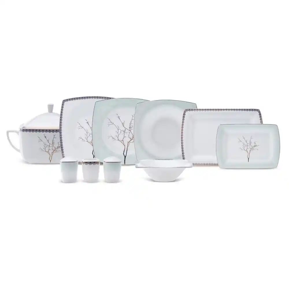 Karaca Fine Pearl Banyan 62 Parça 12 Kişilik Yemek Takımı ile Şık ve Dayanıklı Sofralar