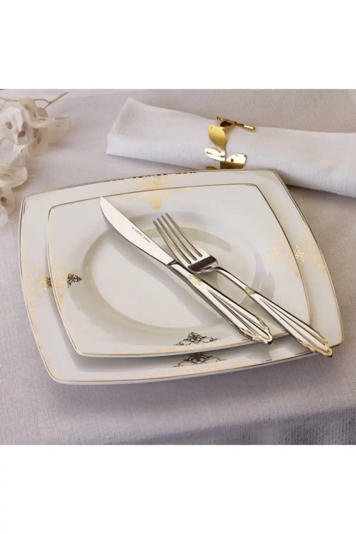 Karaca Milania Fine Cream 60 Parça Porselen Yemek Takımıyla Evinize Şıklık Katın