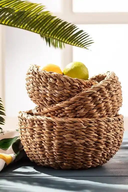 Küçük Hasır Sepetlerle Dekorasyonunuzu Şık ve İşlevsel Hale Getirin