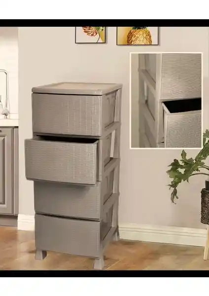 Lees Home Krem Renkli Büyük Boy Şifonyer: Fonksiyonellik ve Estetiğin Uyumuyla Tasarlanmış Mobilya