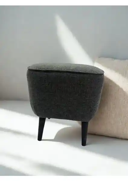 Lütfiye Gündoğan Keten Kumaş Puf: Modern ve Çok Yönlü Oturma ve Dekoratif Çözüm