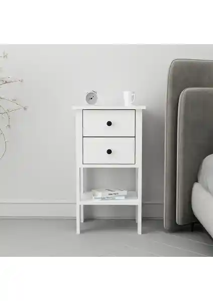 Luvia Çift Çekmeceli Beyaz Komodin ve Rani BD105 Komodin Karşılaştırması