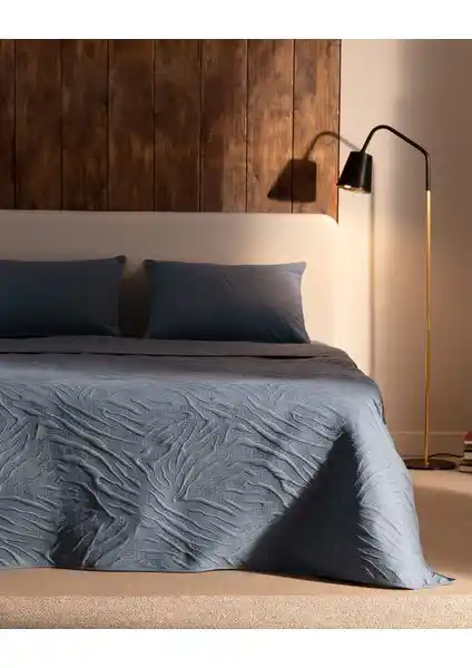 Madame Coco Cher King Size Yatak Örtüsü Seti Indigo Modern Tasarım ve Şıklık