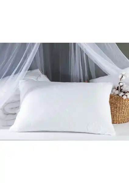 Madame Coco Ultra Sonic Kapitoneli Yastık Beyaz - Yüksek Konfor ve Dayanıklılık Sağlar