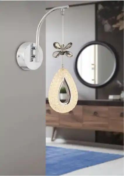 Marsel Lighting DAMLA Krom Tekli LED Avize Çok Renkli ve Modern Tasarım