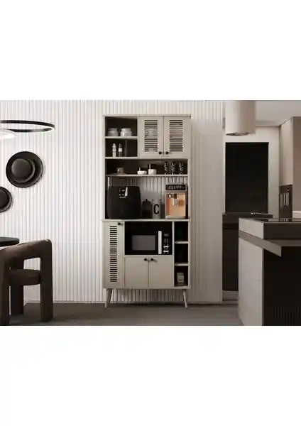 Melura Home Kahve Köşesi 90 cm Modern ve Fonksiyonel Mutfak Çözümü