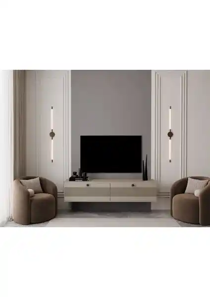 Melura Home Modern ve Şık Duvara Monte TV Ünitesi 160 cm genişlikte ve kolay kuruluma sahip