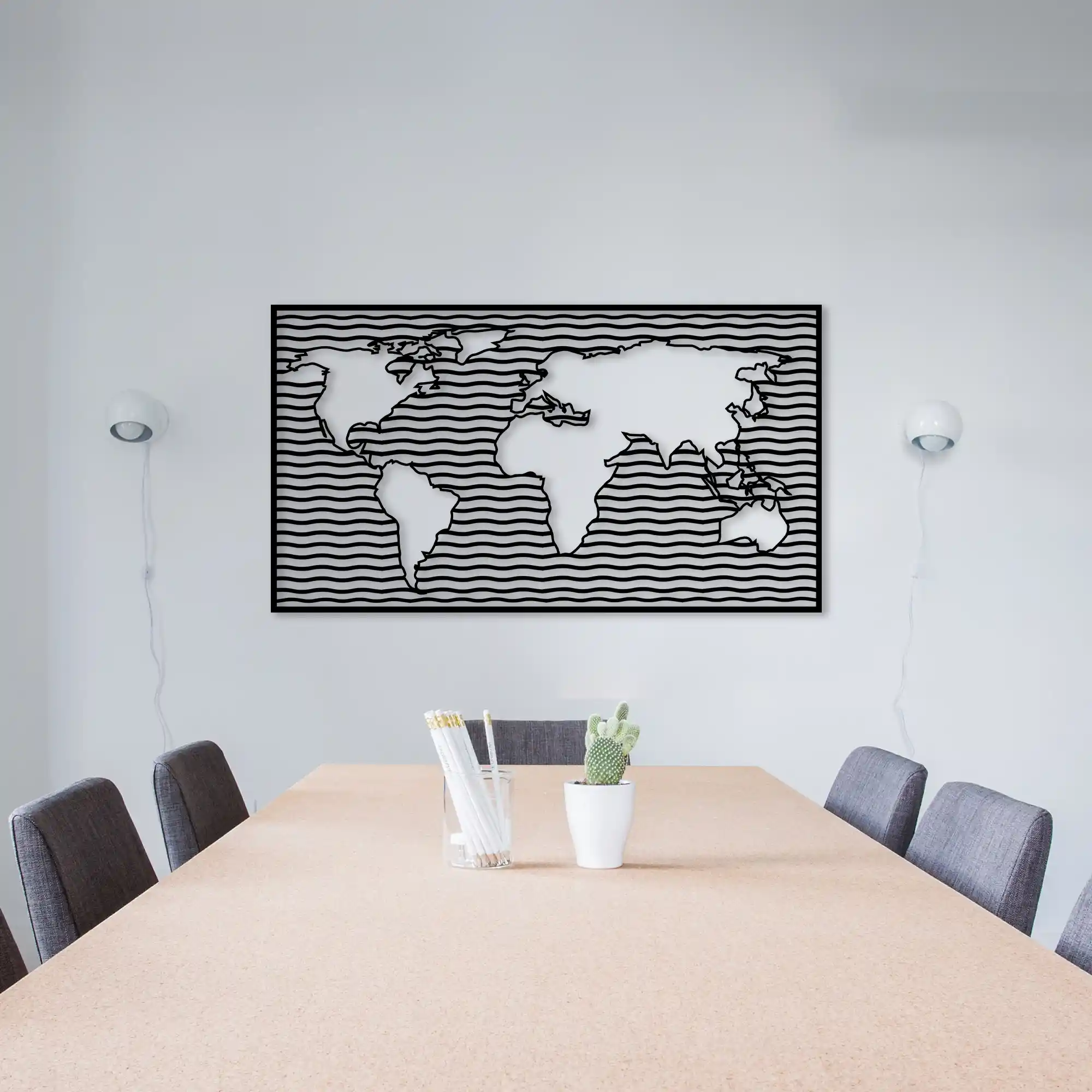 Metal Dünya Haritaları ile Modern ve Şık Dekorasyon Çözümleri