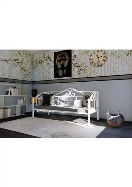 Metalia Delux Sofa Sedir Beyaz: Estetik ve Dayanıklı Oturma Mobilyası