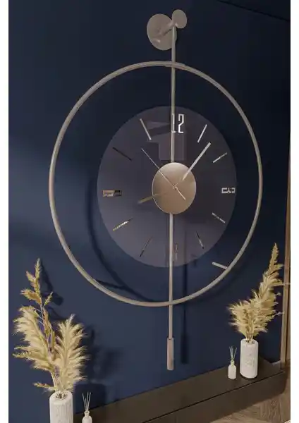 MetaQuartz Büyük Boy Modern Duvar Saati - Şık ve Dayanıklı Tasarım