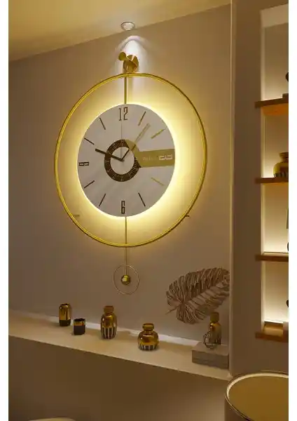 MetaQuartz Elit Three-Büyük Boy Modern Duvar Saati Estetik ve Fonksiyonel Tasarım