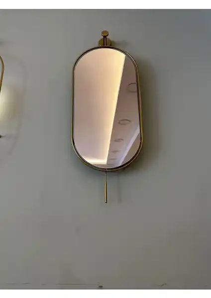 MetaQuartz Serenity Gold Ayna Modern Dekorasyon İçin Şık ve Dayanıklı Tasarım