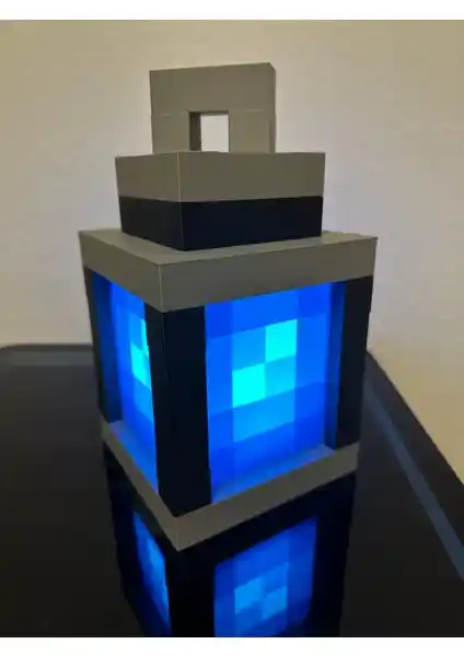 Minecraft Temalı Çocuk ve Gençler İçin Dayanıklı ve Taşınabilir Gece Lambası