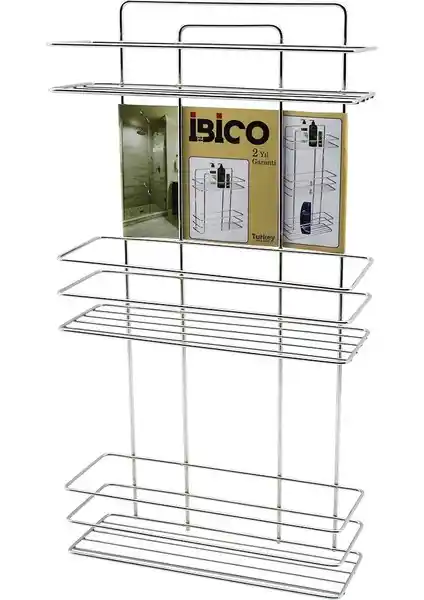 Misda Store 3 Katlı Krom Metal Banyo Köşelik Modern ve Dayanıklı Tasarım