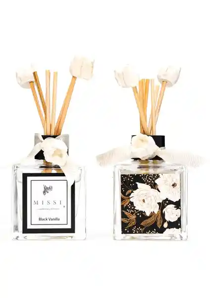 Missi 2'li Black Vanilya Oda Kokusu Seti Modern Tasarım ve Sofistike Aromayla Ev Dekorasyonunu Zenginleştirir