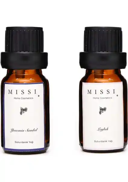 Missi 2'li Yasemin ve Leylak Buhurdanlık Esansı ile Evinize Zarif Koku Dokunuşu