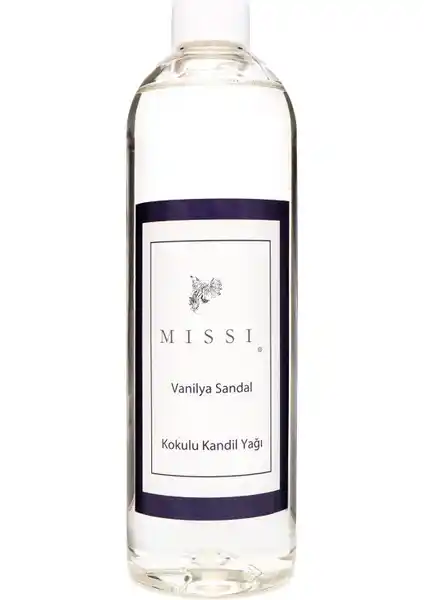 Missi 400 ml Vanilya Sandal Kokulu Kandil Yağı ile Ev ve Ofis Atmosferinizi Zenginleştirin