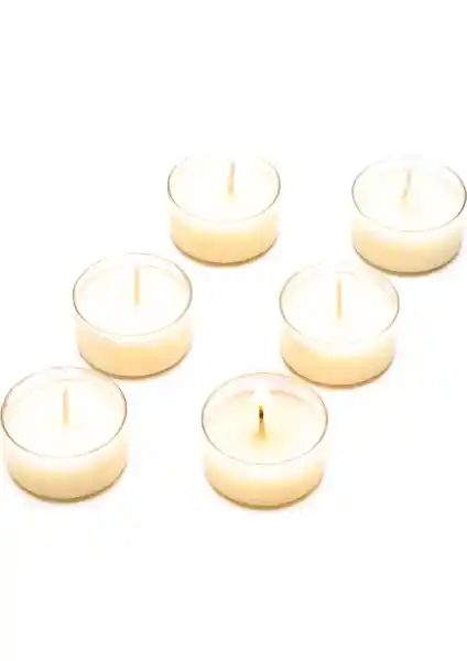 Missi 6'lı Amber Çiçeği Kokulu Bitkisel Mum Seti Ev Dekorasyonu ve Atmosfer Yaratıcı