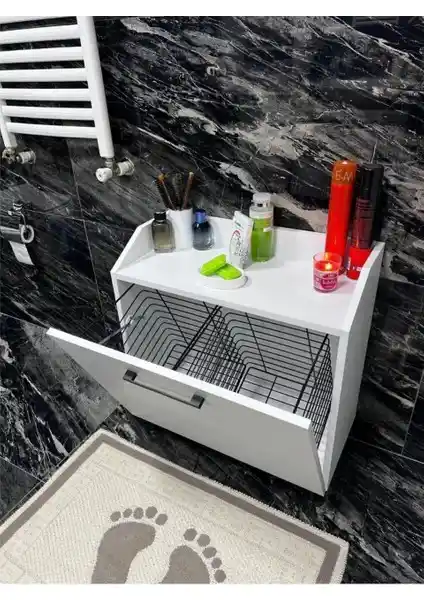 Mobest Mb1 Kirli Çamaşır Dolabı ile Banyonuzda Düzen ve Estetik Sağlayın