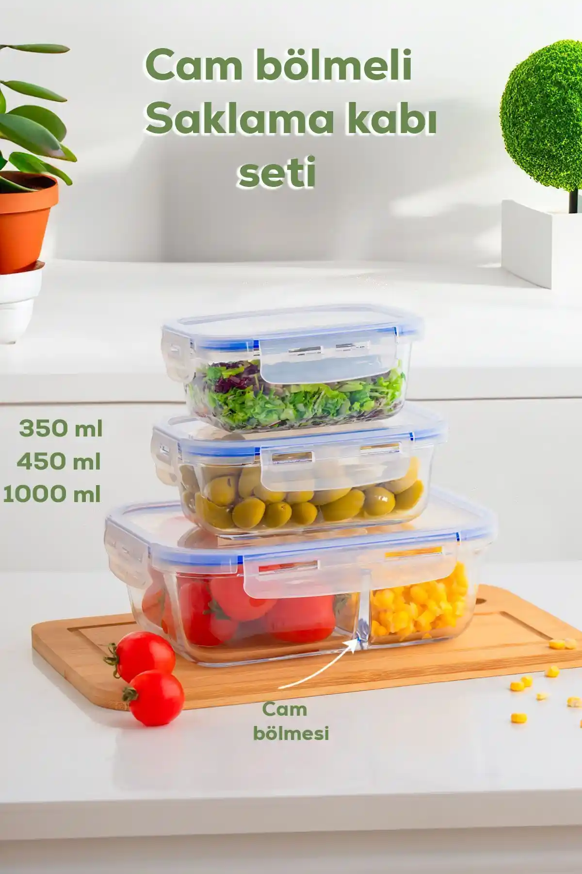 Modern Dekorasyon İçin 3 Bölmeli Cam Saklama Kabı Seçenekleri ve Kullanım İpuçları