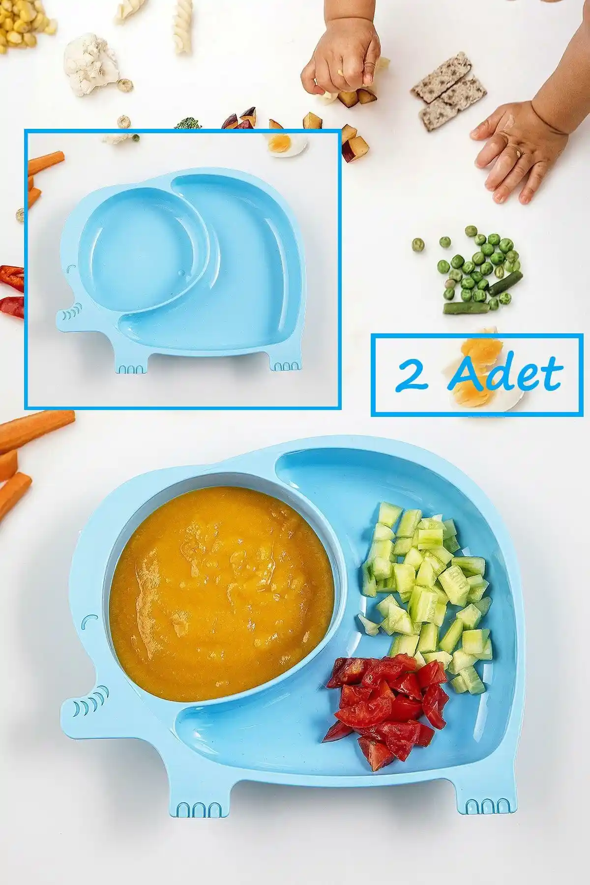 Modern Dekorasyonda İşlevsel ve Şık Bölmeli Bebek Tabağı Seçenekleri